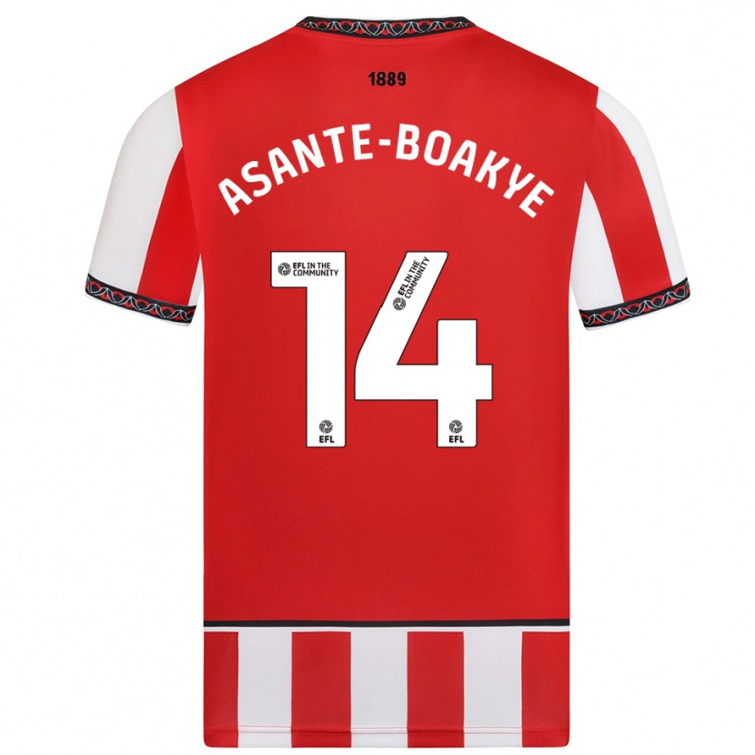 Danxen Men Max Asante-Boakye #14 Red White Home Jersey 2025/26 T-Shirt