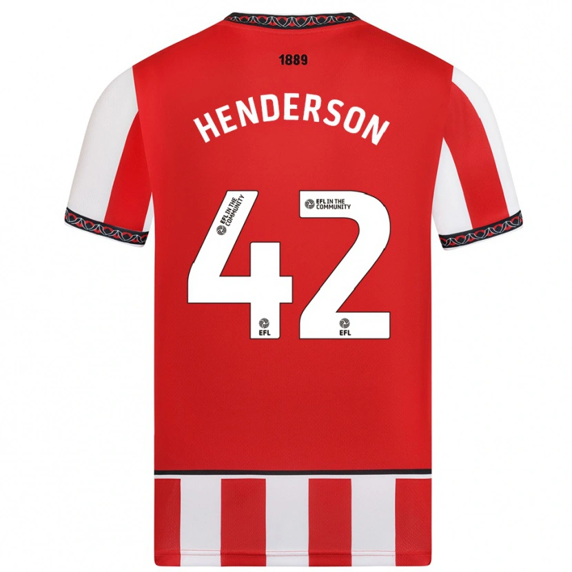 Danxen Men Peyton Henderson #42 Red White Home Jersey 2025/26 T-Shirt