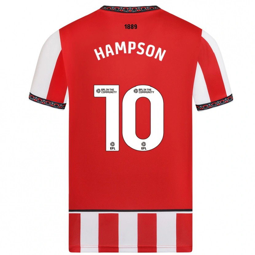 Danxen Men Owen Hampson #10 Red White Home Jersey 2025/26 T-Shirt