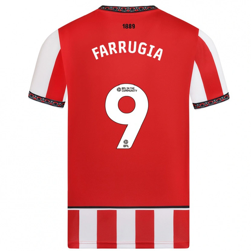 Danxen Men Maria Farrugia #9 Red White Home Jersey 2025/26 T-Shirt