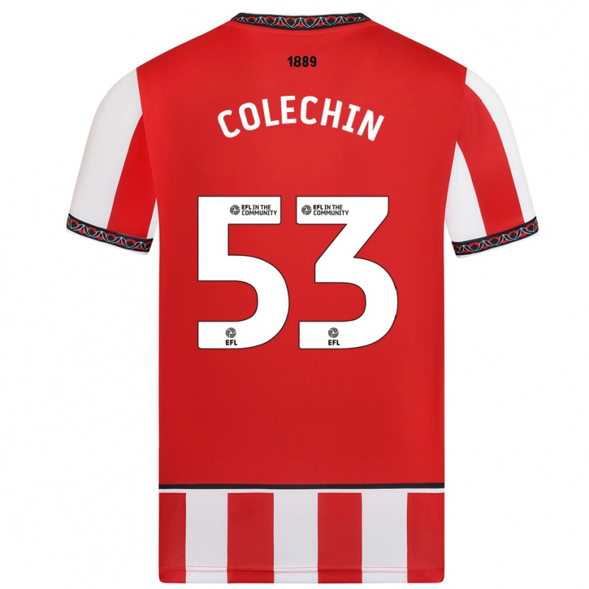 Danxen Men Sam Colechin #53 Red White Home Jersey 2025/26 T-Shirt