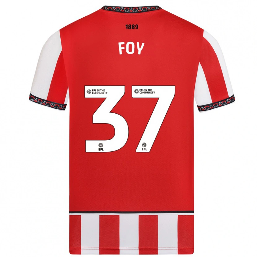 Danxen Men Grace Foy #37 Red White Home Jersey 2025/26 T-Shirt
