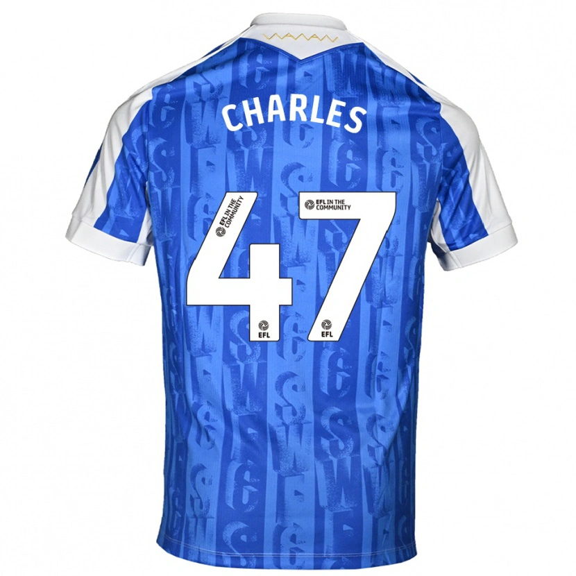Danxen Men Pierce Charles #47 Blue White Home Jersey 2025/26 T-Shirt