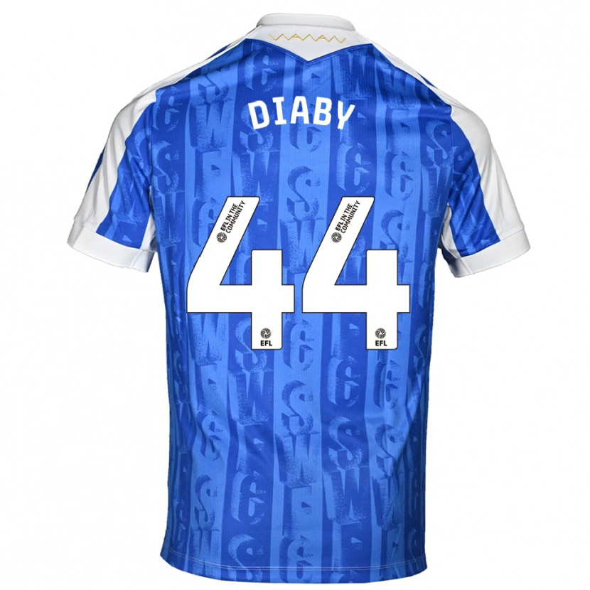 Danxen Men Momo Diaby #44 Blue White Home Jersey 2025/26 T-Shirt