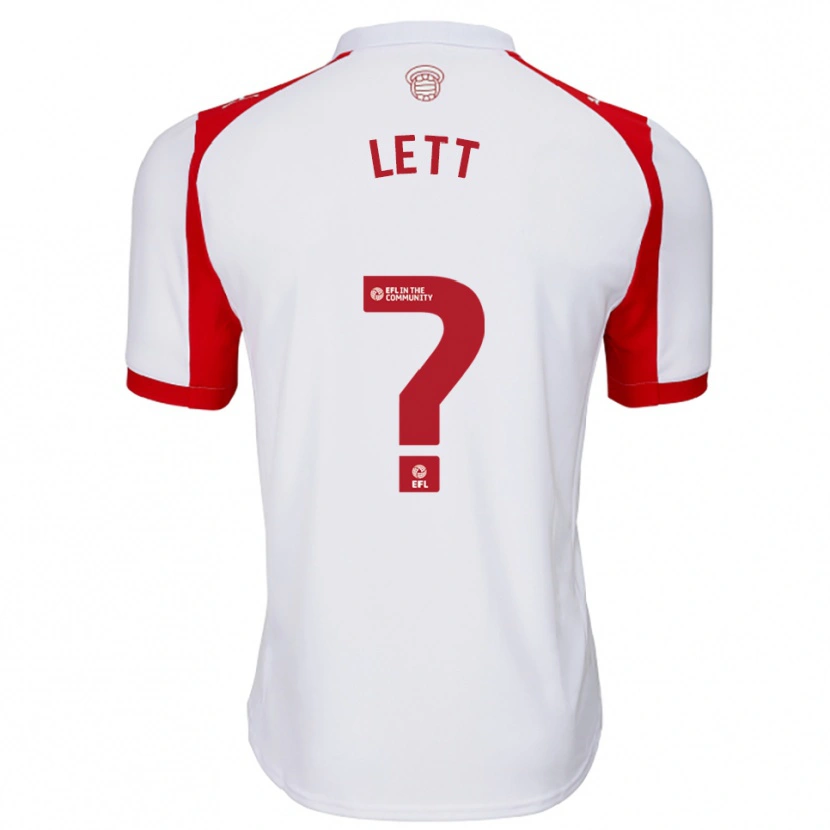 Danxen Men Josh Lett #0 White Red Home Jersey 2025/26 T-Shirt