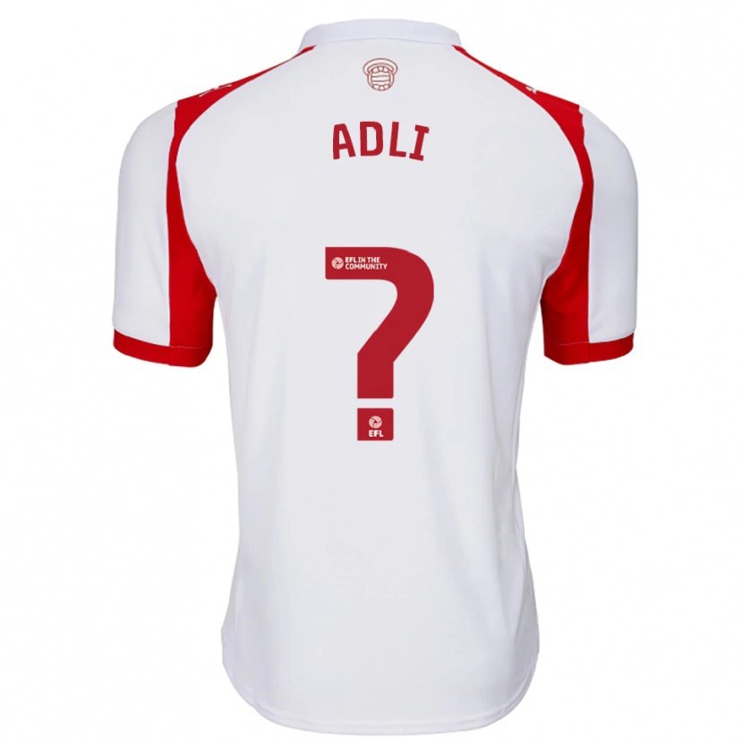 Danxen Men Mohamed Adli #0 White Red Home Jersey 2025/26 T-Shirt