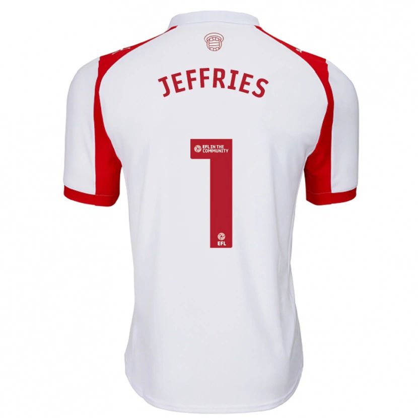 Danxen Men Josh Jeffries #1 White Red Home Jersey 2025/26 T-Shirt