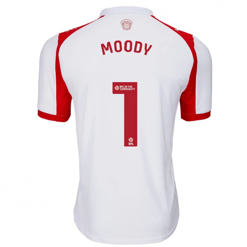 Danxen Men Dylan Moody #1 White Red Home Jersey 2025/26 T-Shirt