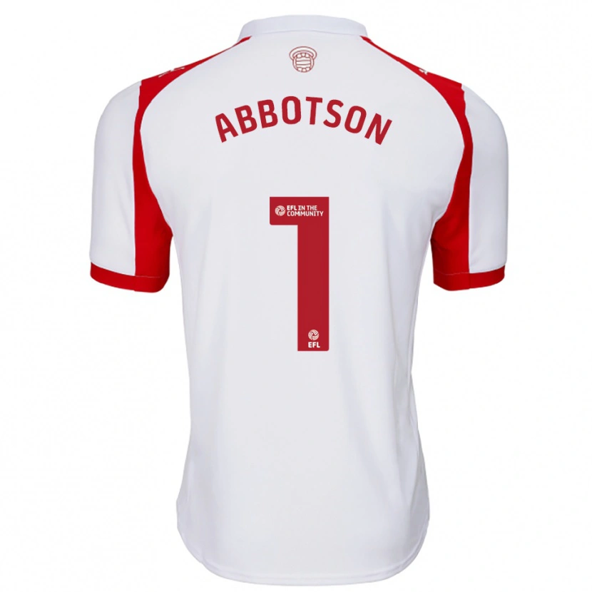 Danxen Men Oscar Abbotson #1 White Red Home Jersey 2025/26 T-Shirt