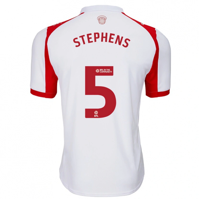 Danxen Men Jack Stephens #5 White Red Home Jersey 2025/26 T-Shirt