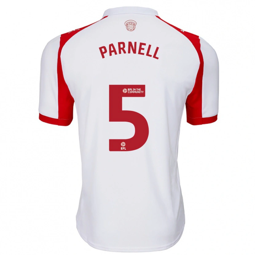 Danxen Men Rosanna Parnell #5 White Red Home Jersey 2025/26 T-Shirt