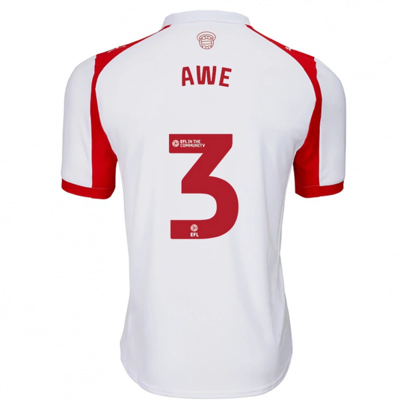 Danxen Men Zach Awe #3 White Red Home Jersey 2025/26 T-Shirt