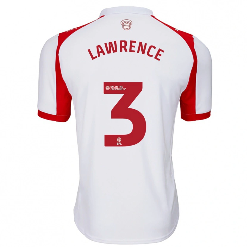 Danxen Men Nico Lawrence #3 White Red Home Jersey 2025/26 T-Shirt
