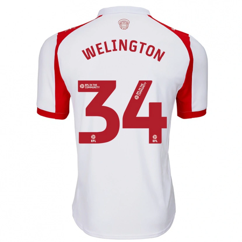 Danxen Men Welington #34 White Red Home Jersey 2025/26 T-Shirt