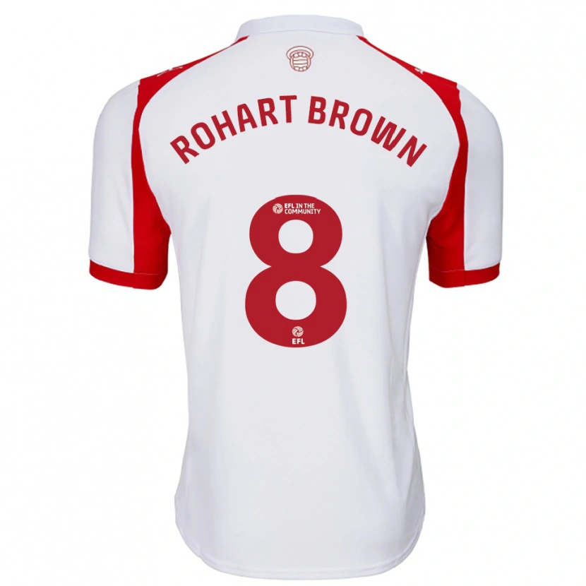 Danxen Men Thierry Rohart-Brown #8 White Red Home Jersey 2025/26 T-Shirt