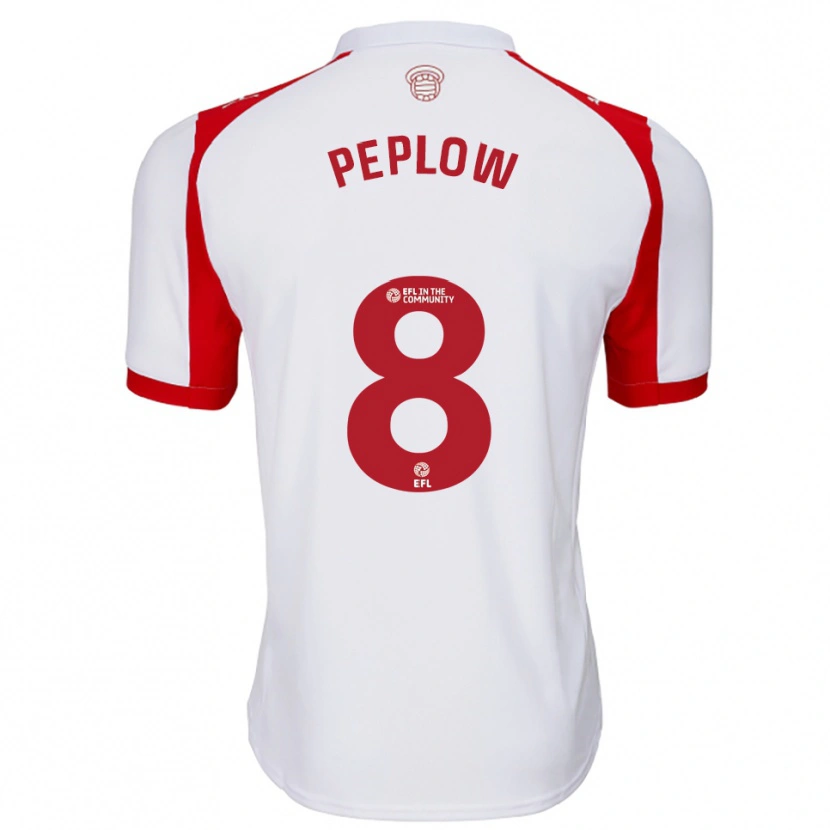 Danxen Men Chloe Peplow #8 White Red Home Jersey 2025/26 T-Shirt