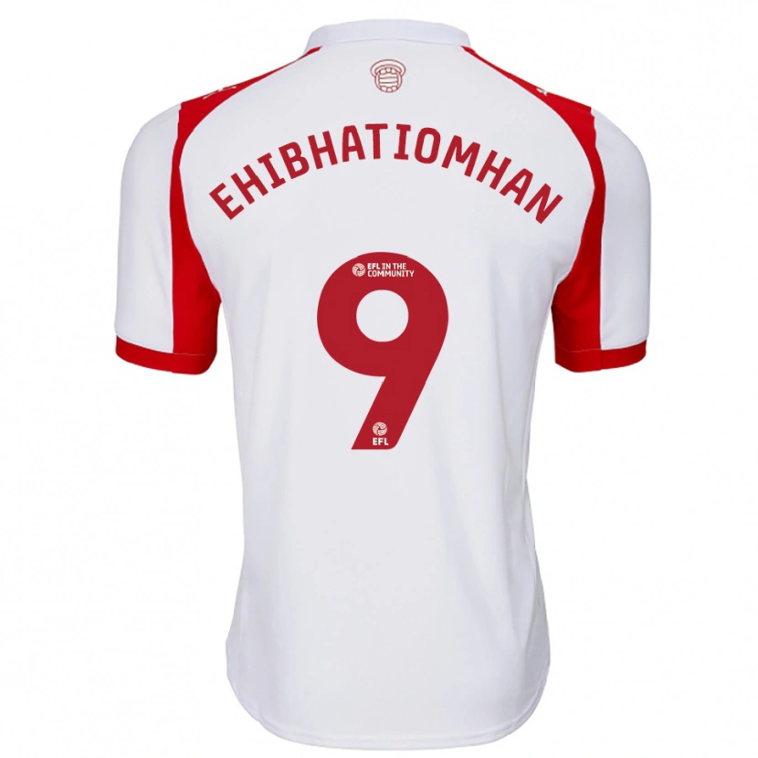 Danxen Men Princewill Ehibhatiomhan #9 White Red Home Jersey 2025/26 T-Shirt