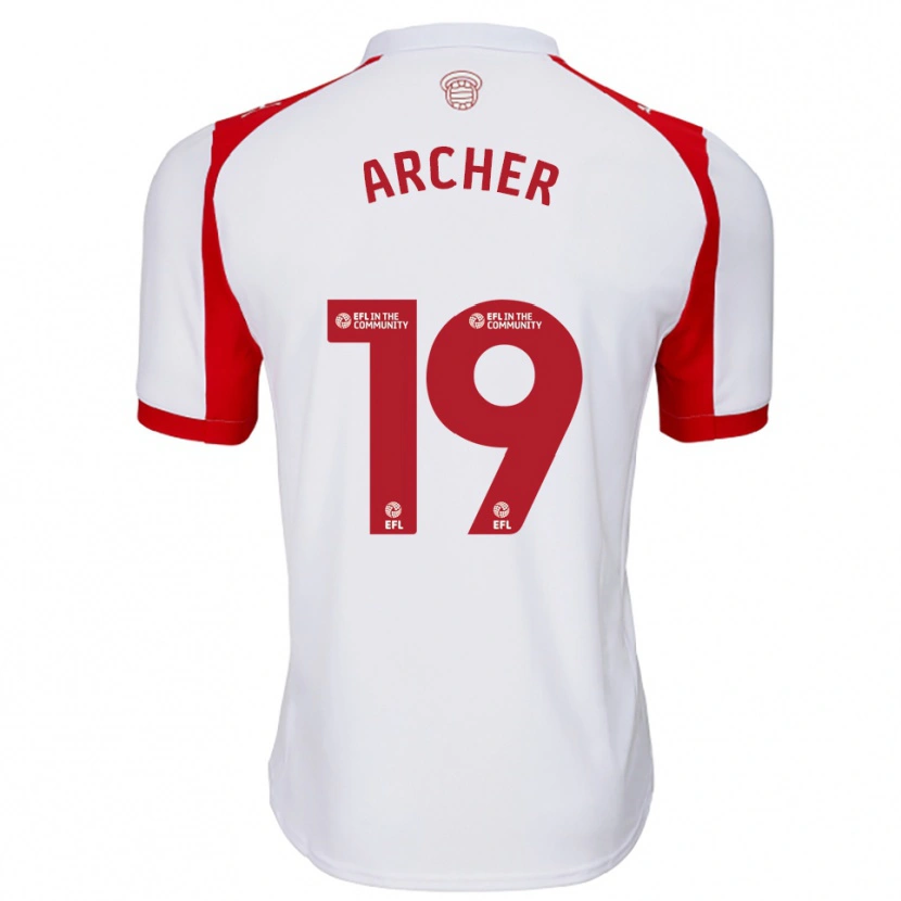 Danxen Men Cameron Archer #19 White Red Home Jersey 2025/26 T-Shirt