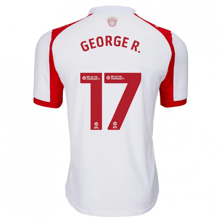 Danxen Men George Robinson #17 White Red Home Jersey 2025/26 T-Shirt