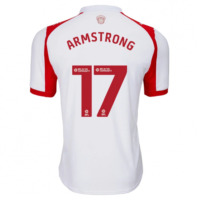 Danxen Men Stuart Armstrong #17 White Red Home Jersey 2025/26 T-Shirt