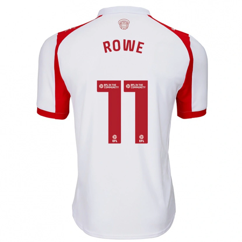 Danxen Men Rachel Rowe #11 White Red Home Jersey 2025/26 T-Shirt