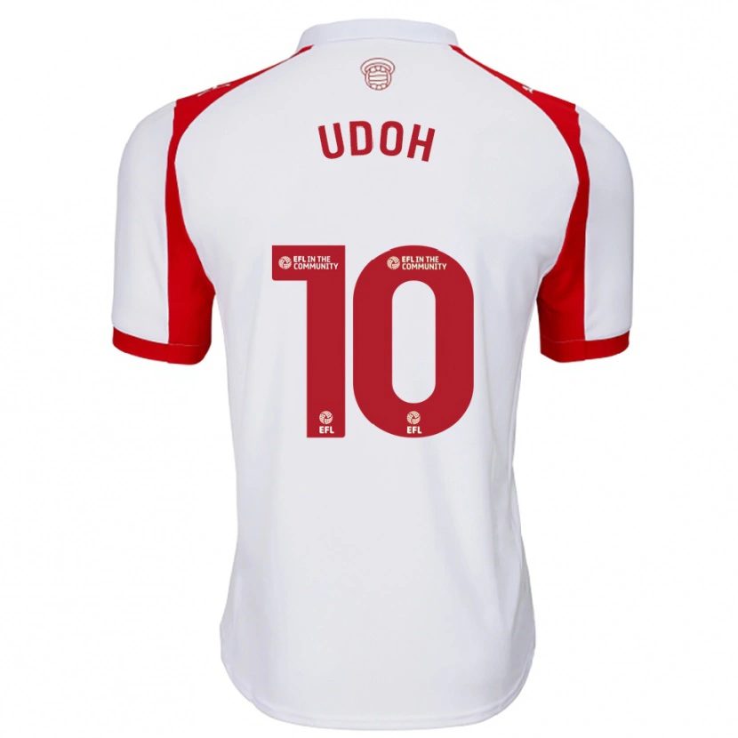 Danxen Men Victor Udoh #10 White Red Home Jersey 2025/26 T-Shirt