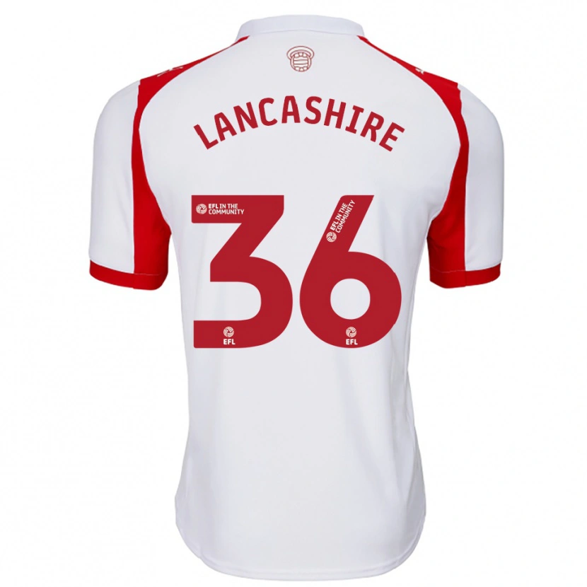 Danxen Men Olly Lancashire #36 White Red Home Jersey 2025/26 T-Shirt