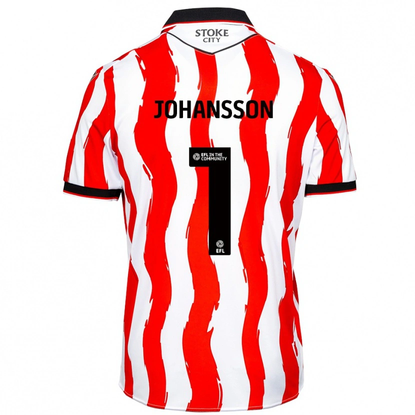 Danxen Men Viktor Johansson #1 White Red Home Jersey 2025/26 T-Shirt