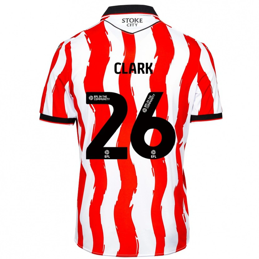 Danxen Men Ciaran Clark #26 White Red Home Jersey 2025/26 T-Shirt