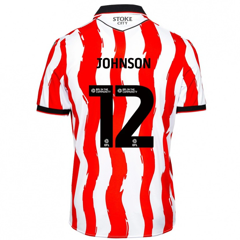 Danxen Men Daniel Johnson #12 White Red Home Jersey 2025/26 T-Shirt