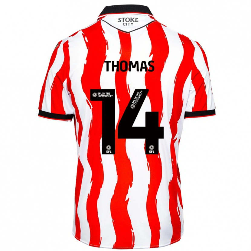 Danxen Men Sorba Thomas #14 White Red Home Jersey 2025/26 T-Shirt