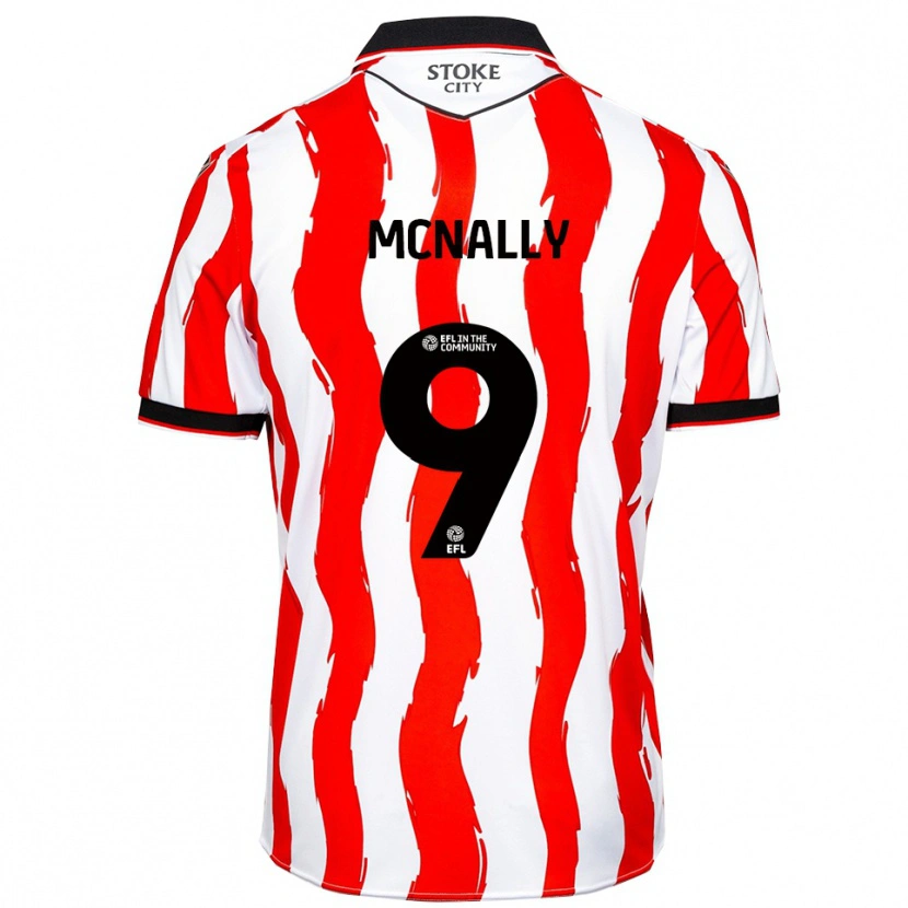 Danxen Men Tommy Mcnally #9 White Red Home Jersey 2025/26 T-Shirt