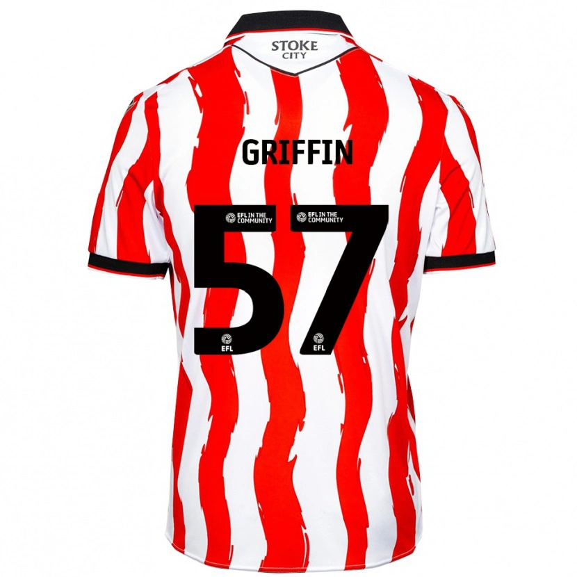 Danxen Men Jake Griffin #57 White Red Home Jersey 2025/26 T-Shirt