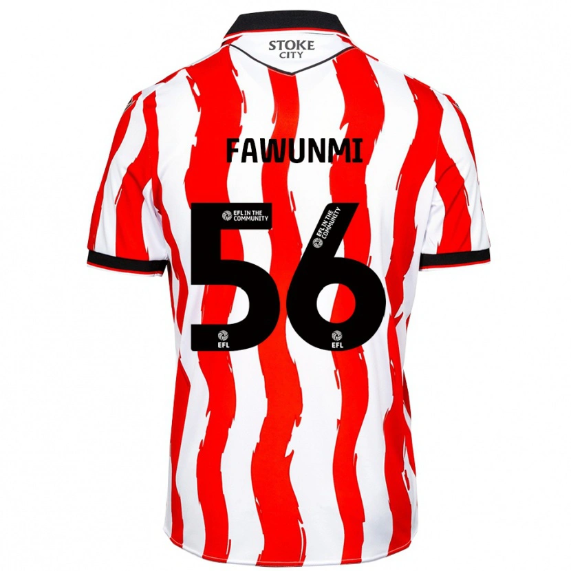 Danxen Men Favour Fawunmi #56 White Red Home Jersey 2025/26 T-Shirt