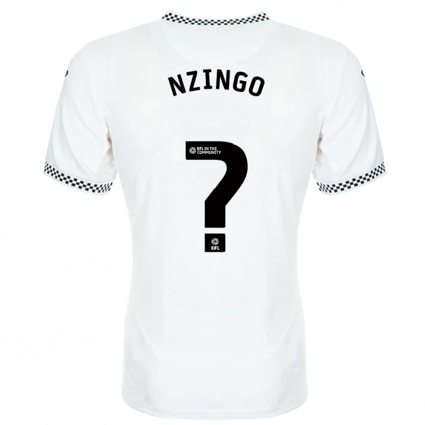 Danxen Men Glory Nzingo #0 White Orange Home Jersey 2025/26 T-Shirt