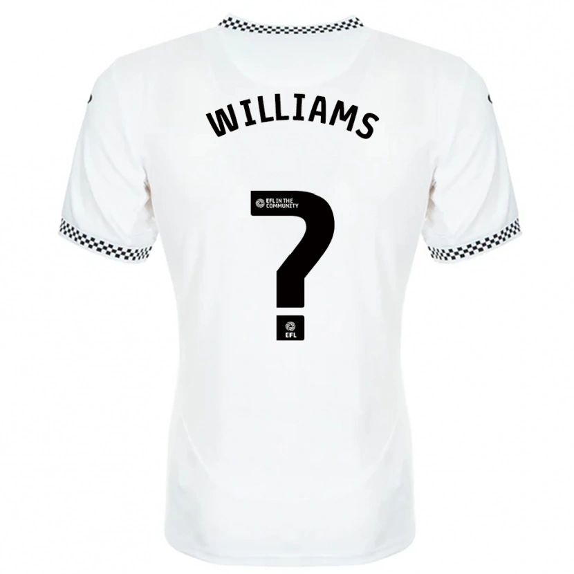 Danxen Men Osian Williams #0 White Orange Home Jersey 2025/26 T-Shirt