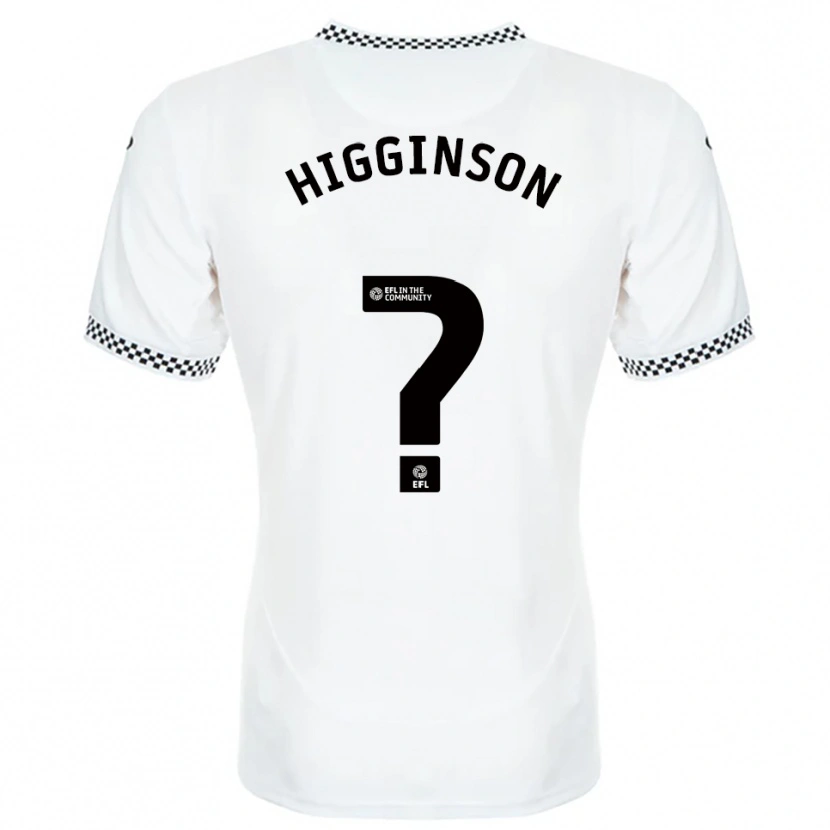 Danxen Men Kiel Higginson #0 White Orange Home Jersey 2025/26 T-Shirt