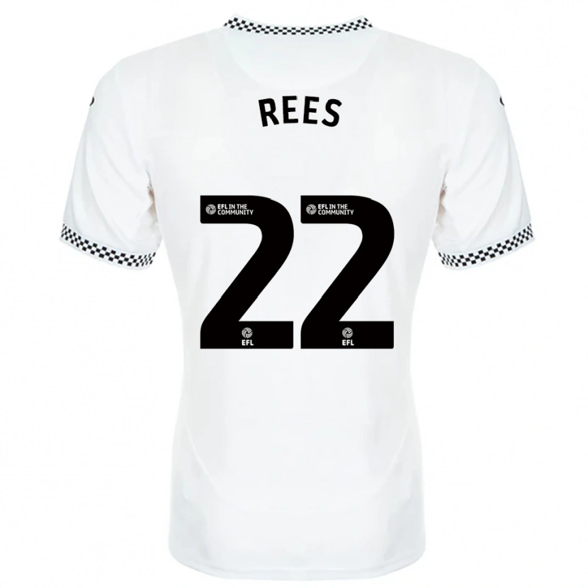 Danxen Men Nia Rees #22 White Orange Home Jersey 2025/26 T-Shirt