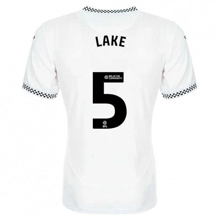 Danxen Men Ellie Lake #5 White Orange Home Jersey 2025/26 T-Shirt