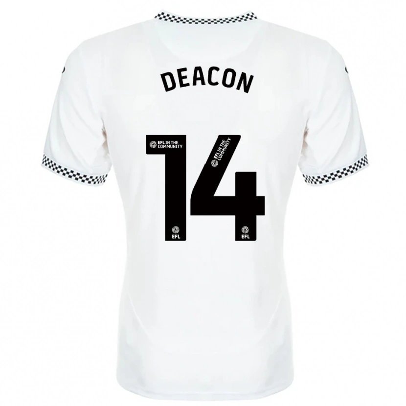 Danxen Men Callum Deacon #14 White Orange Home Jersey 2025/26 T-Shirt