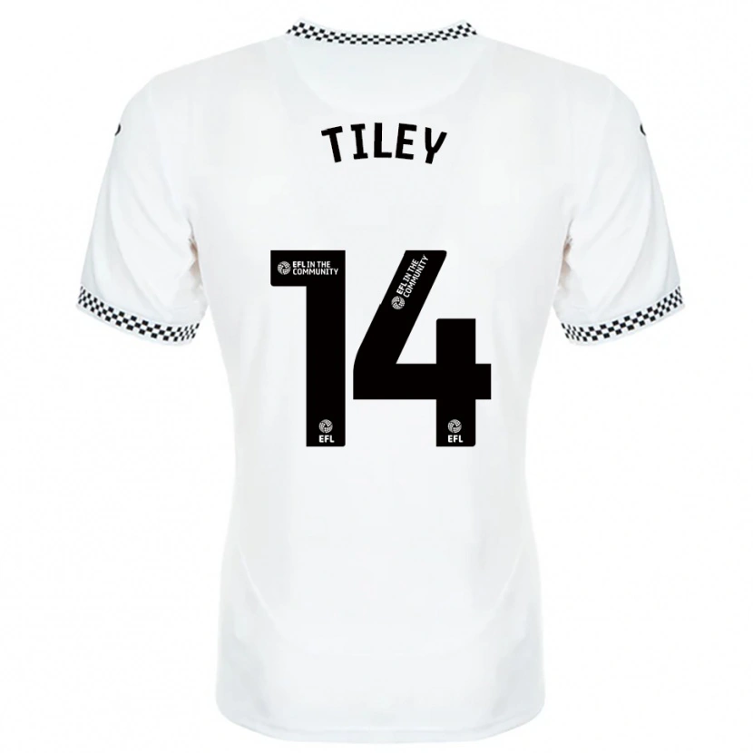 Danxen Men Chloe Tiley #14 White Orange Home Jersey 2025/26 T-Shirt