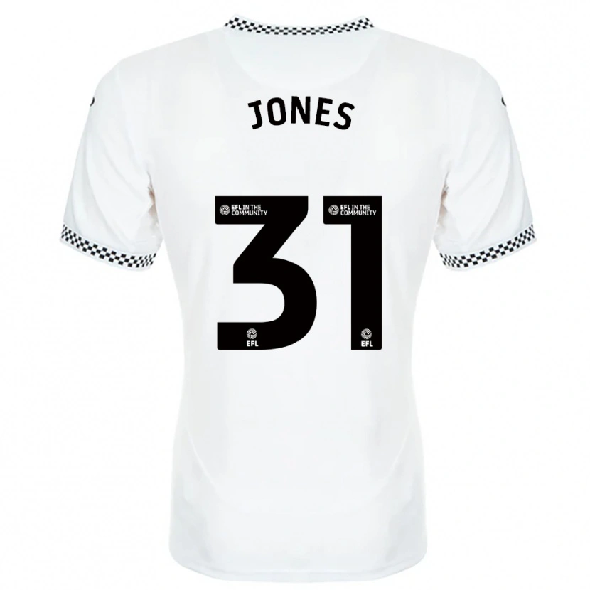 Danxen Men Verity Jones #31 White Orange Home Jersey 2025/26 T-Shirt