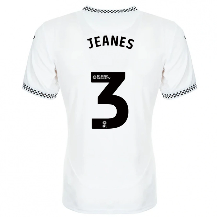 Danxen Men Zac Jeanes #3 White Orange Home Jersey 2025/26 T-Shirt