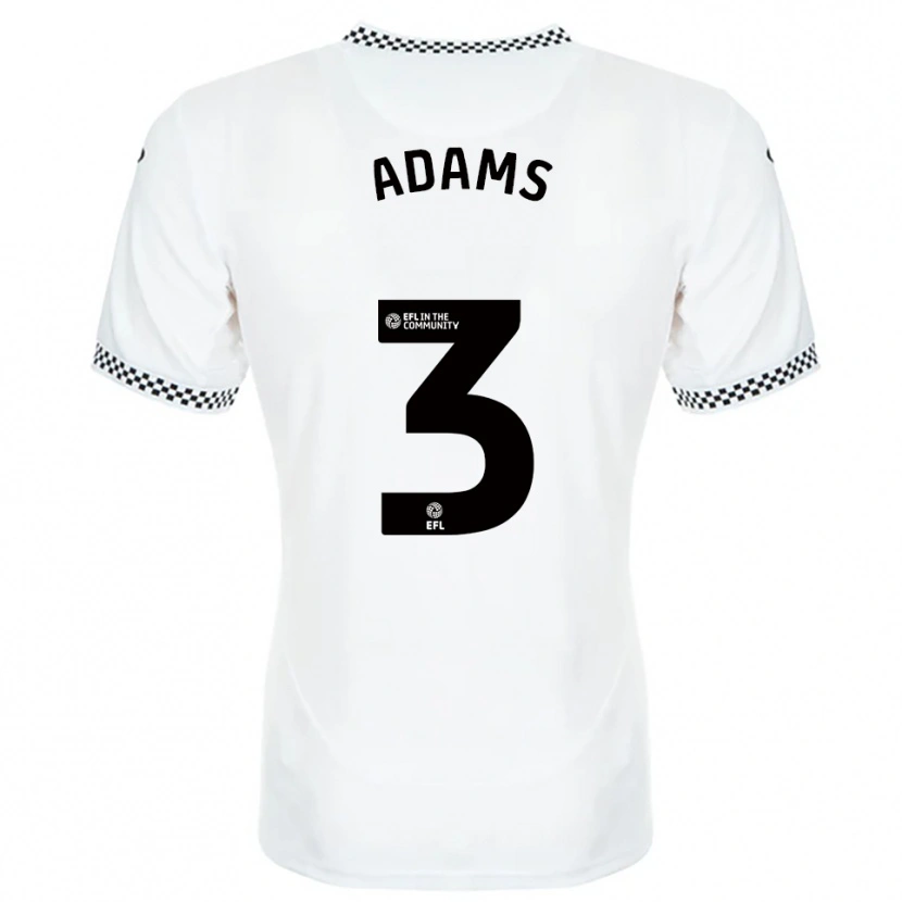Danxen Men Sarah Adams #3 White Orange Home Jersey 2025/26 T-Shirt