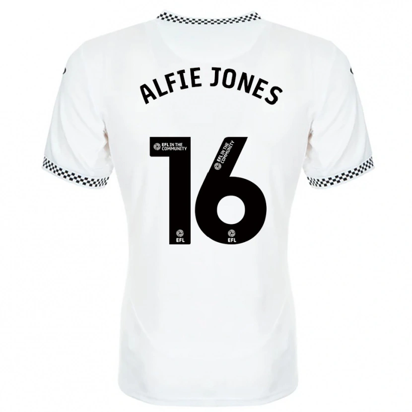 Danxen Men Alfie Jones #16 White Orange Home Jersey 2025/26 T-Shirt