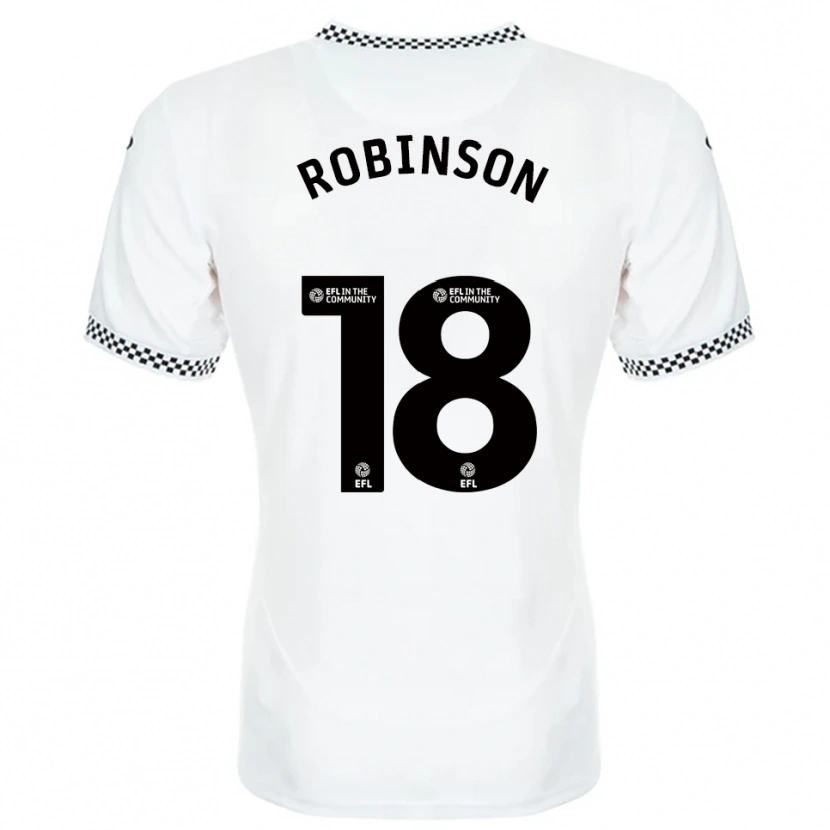 Danxen Men Milo Robinson #18 White Orange Home Jersey 2025/26 T-Shirt