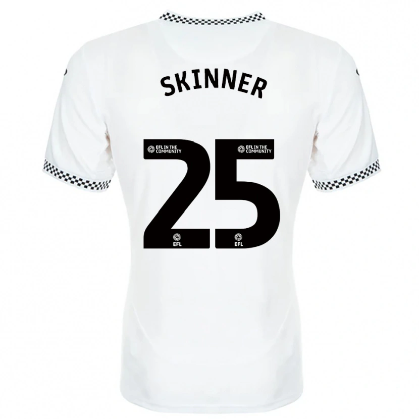 Danxen Men Claire Skinner #25 White Orange Home Jersey 2025/26 T-Shirt