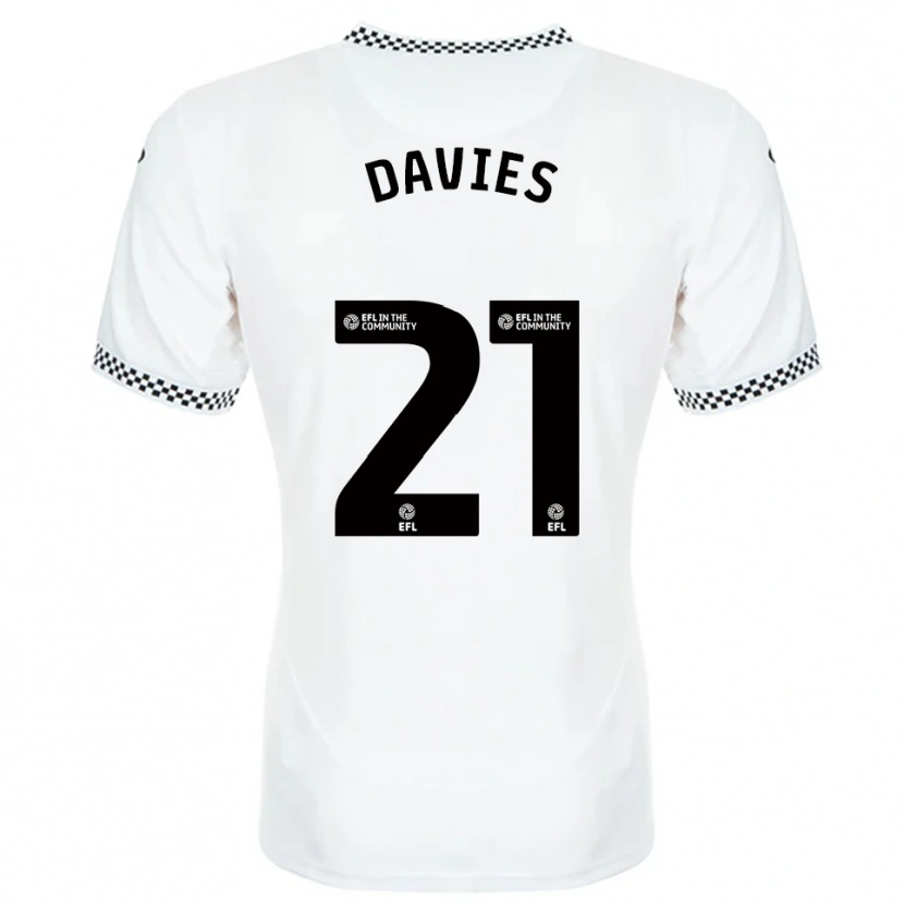 Danxen Men Laura Davies #21 White Orange Home Jersey 2025/26 T-Shirt