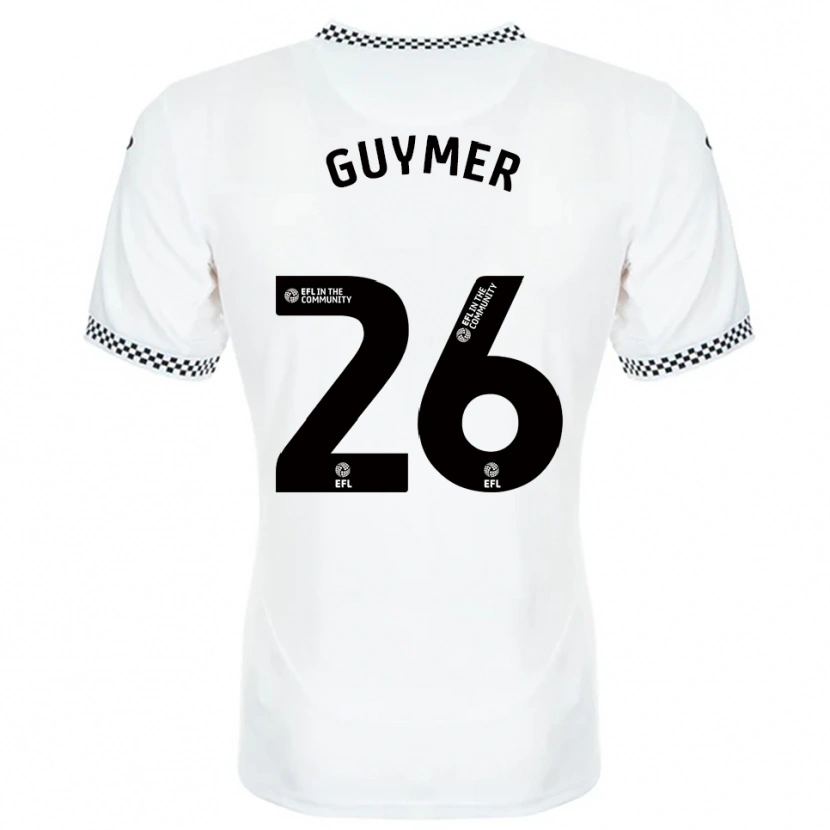 Danxen Men Jasmine Guymer #26 White Orange Home Jersey 2025/26 T-Shirt