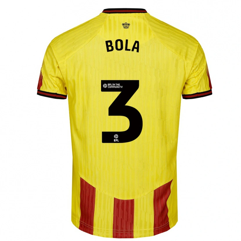 Danxen Men Marc Bola #3 Yellow Red Home Jersey 2025/26 T-Shirt